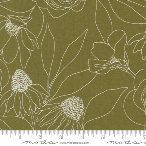 Moda Botany Etched Floral - Fern