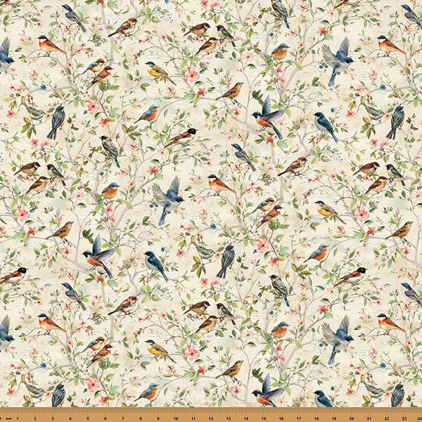 Hoffman Nesting Hour Bird Toss - Cream