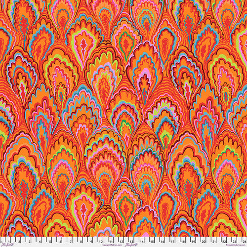Kaffe Fassett Collective Marble Scallops - Red