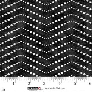 ***PRE-ORDER*** StudioE Sweet Licorice Ikat Chevrons - Black