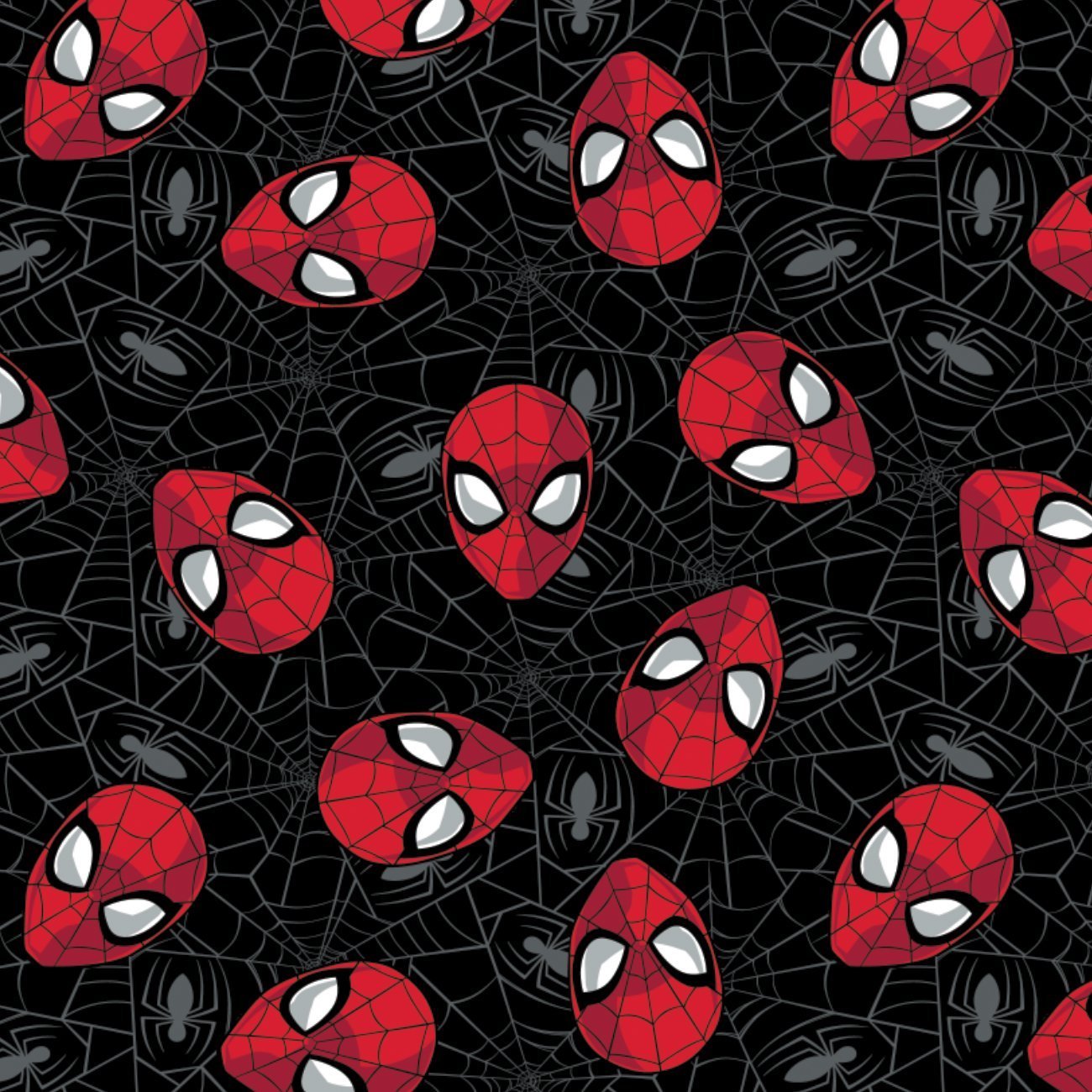 Marvel Kawaii II - Spider-Man Web - Black 1meter