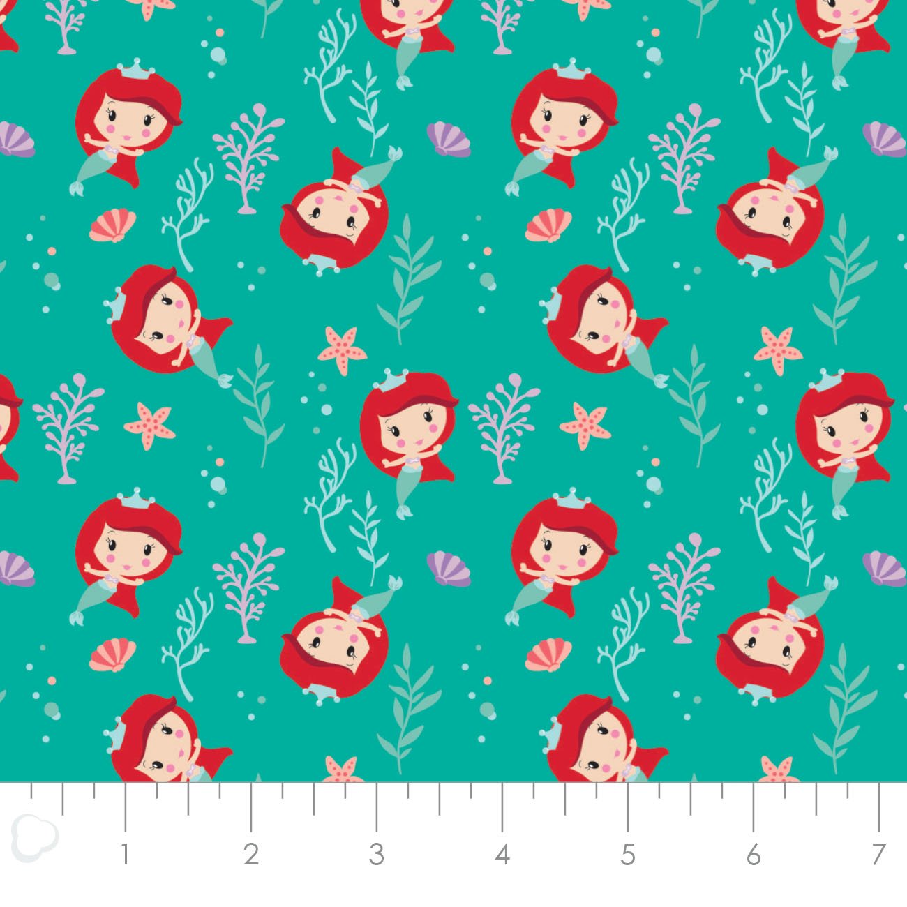 Disney Princess Kawaii - Cute Ariel Toss - Turquoise