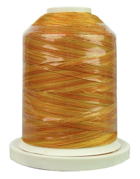 Signature Variegated Thread - 700 Yards - Cotton - 40 Weight - 076 Brassy Yellows - Black Rabbit Fabric Inc.
