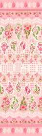 Moda Darling Peony Ombre Paisley Double Border - Cotton Candy