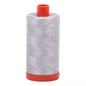 Aurifil Mako Cotton Thread Solid 50wt 1422yds Aluminium 2615