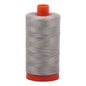 Aurifil Mako Cotton Thread Solid 50wt 1422yds Light Grey