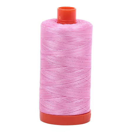 Aurifil Mako Cotton Embroidery Thread 50wt 1422yds Variegated Bubblegum - Black Rabbit Fabric Inc.
