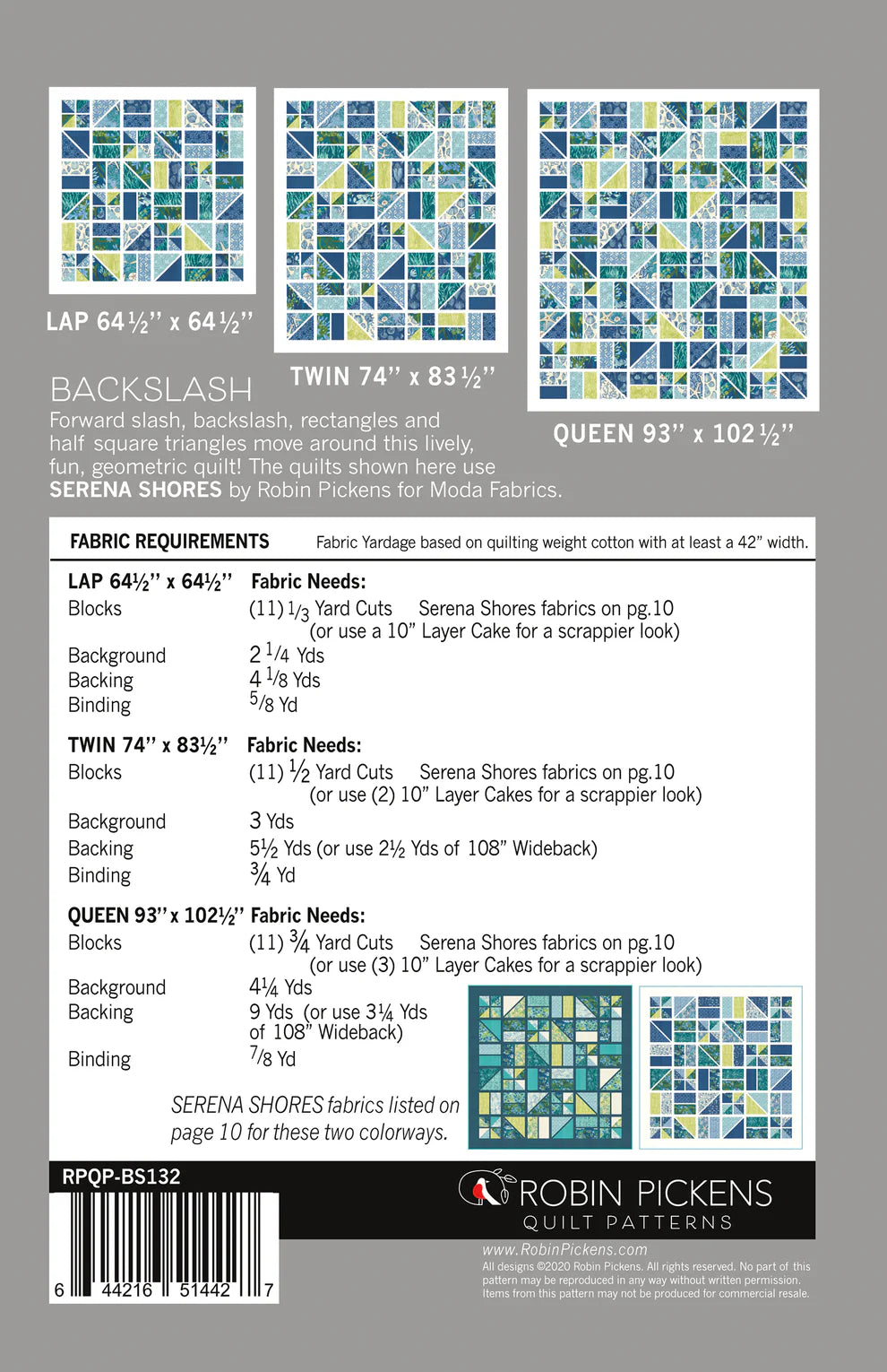 Paper Quilt Pattern - Backslash