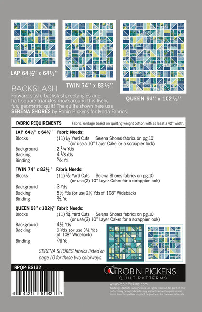 Paper Quilt Pattern - Backslash
