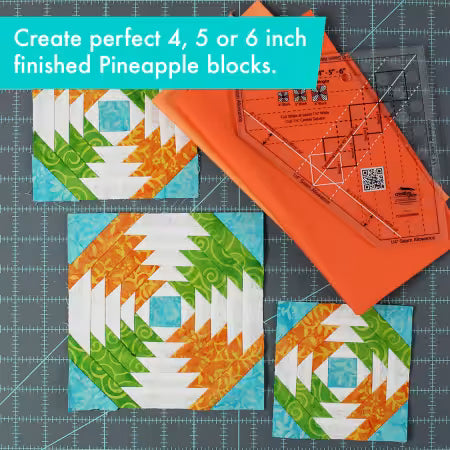Creative Grids Quilt Ruler Pineapple Trim Tool Mini