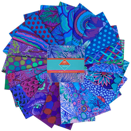 Kaffe Fassett Royal 5" Charm Pack