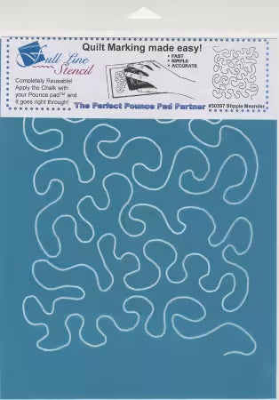 Full Line Stencil: Stipple Meander Background