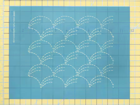Full Line Stencil: Sashiko Stitch Grass
