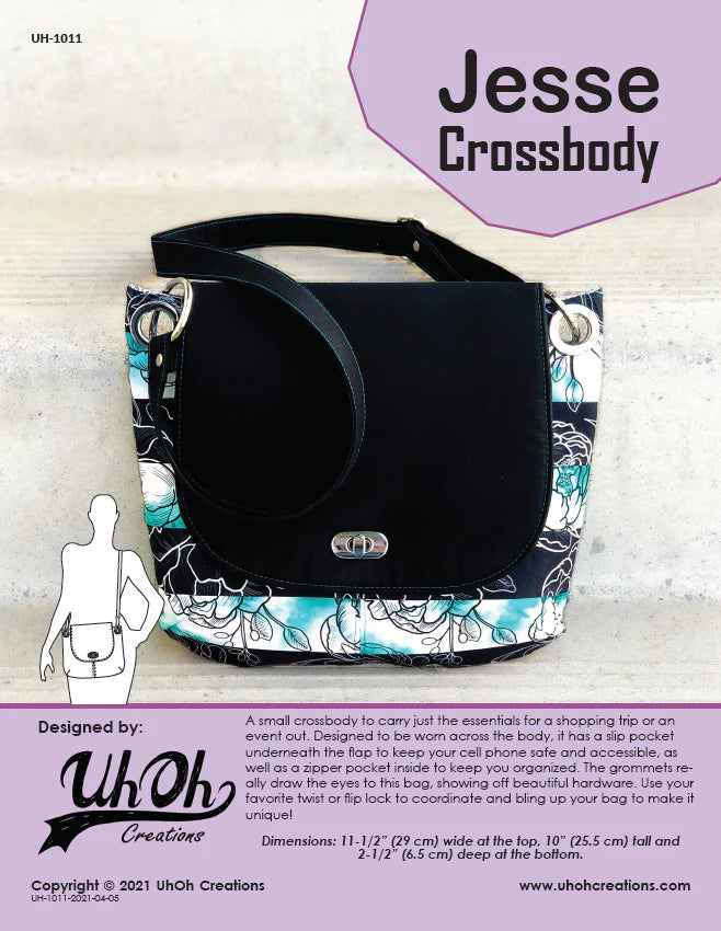 UhOh Creations - Jesse Crossbody Paper Pattern