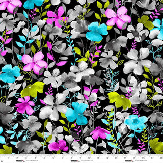 ***PRE-ORDER*** StudioE Sweet Licorice Watercolor Floral - Black