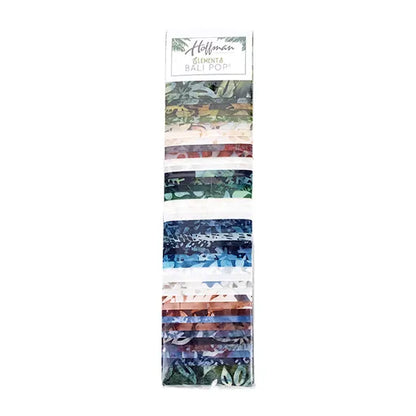 Jelly Roll - Hoffman Batik Bali Pop - Elements - Black Rabbit Fabric Inc.
