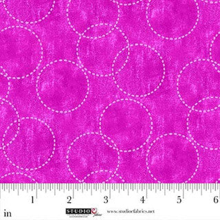 ***PRE-ORDER*** StudioE Sweet Licorice Stitched Circles - Pink