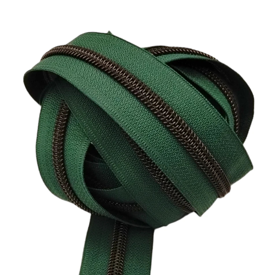 Atelier #5 Zipper - Solid Tape with Black Teeth