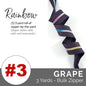 Emmaline Zippers-by-the-Yard - *SIZE#3* Grape (DOES NOT INCLUDE SLIDERS/PULLS)