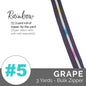 Emmaline Zippers-by-the-Yard - *SIZE#5* Grape (DOES NOT INCLUDE SLIDERS/PULLS)