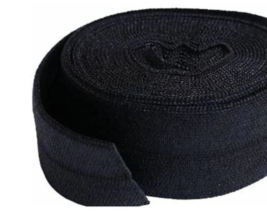 Fold-over Elastic 3/4in - Black