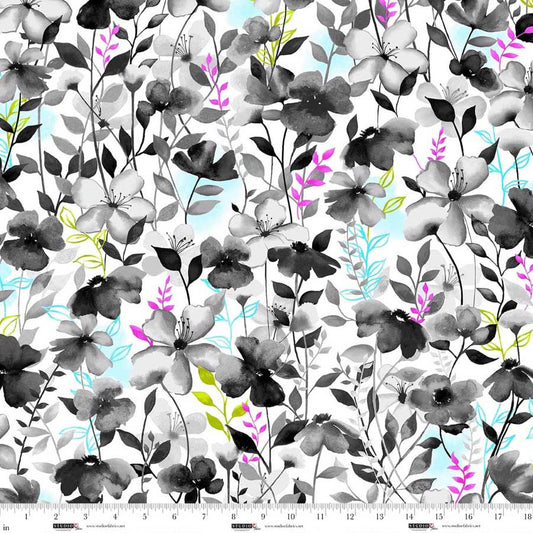 ***PRE-ORDER*** StudioE Sweet Licorice Watercolor Floral - White