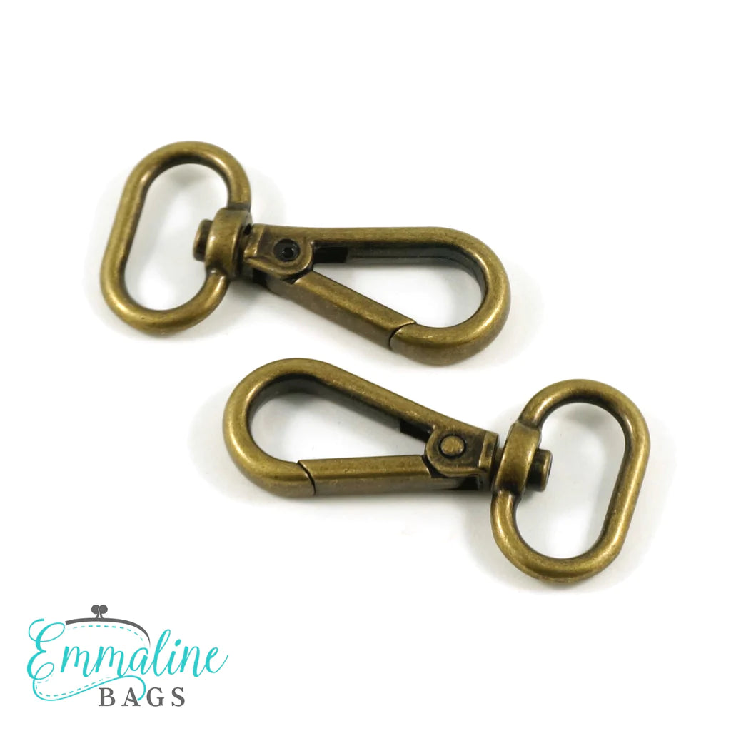 Swivel Snap Hooks: Flat Hook Profile (2 Pack)