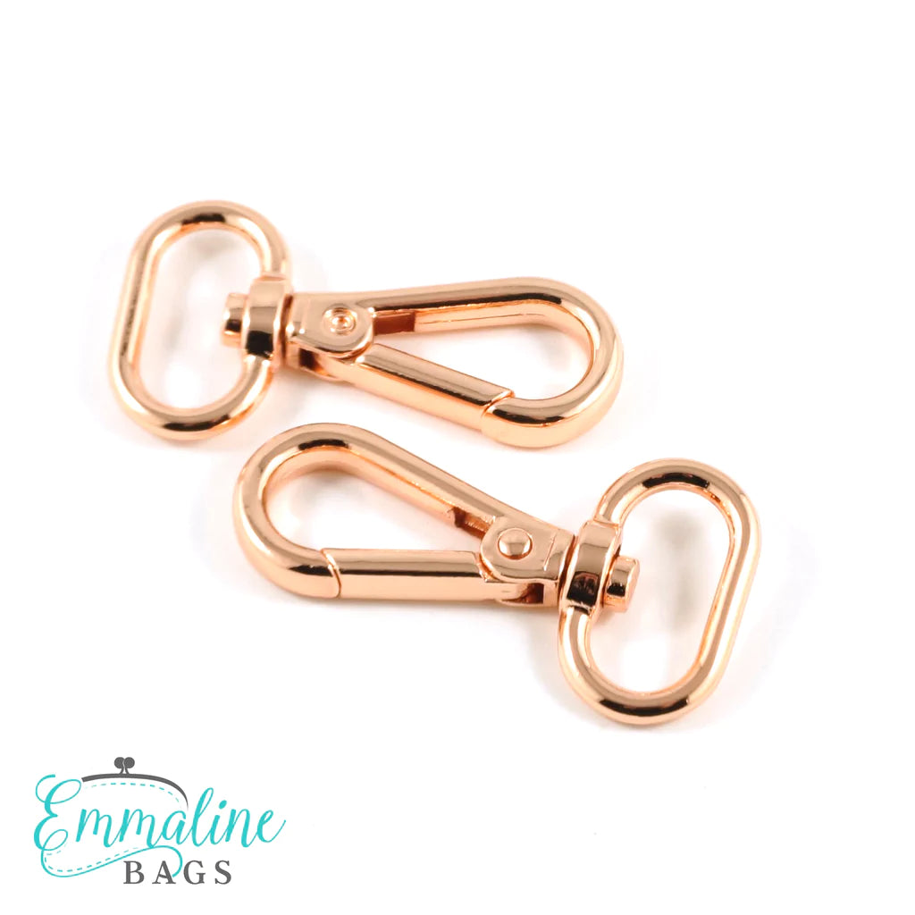 Swivel Snap Hooks: Flat Hook Profile (2 Pack)