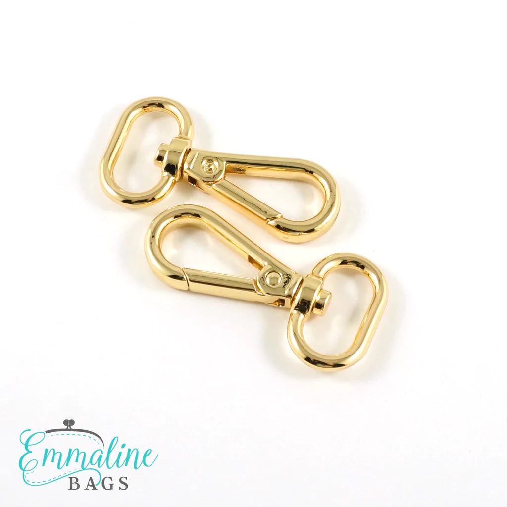 Swivel Snap Hooks: Flat Hook Profile (2 Pack)