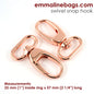 Swivel Snap Hook: Designer Profile (2 Pack)
