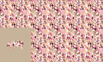 Geo Pig Cotton Jersey 1M Rapport - panel & cord together