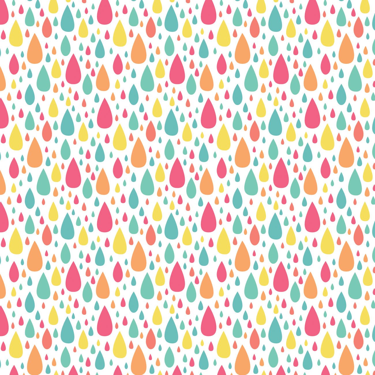Be The Rainbow by CDS - Bright Raindrops - White