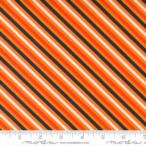 Moda - Too Cute To Spook Pumpkin Stripes
