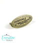 Metal Bag Label: Oval with "CUSTOM Made"