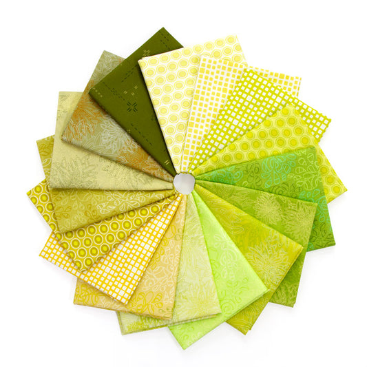 Color Master Elements Fern- 16 Fat Quarters