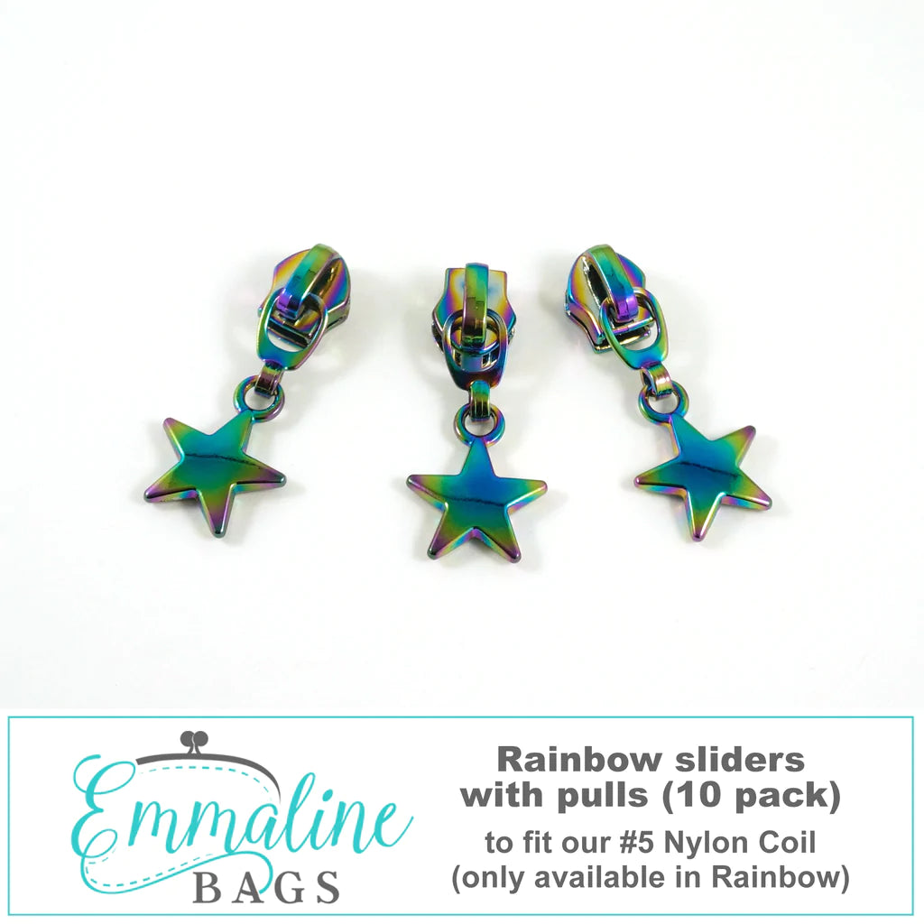 Emmaline Zipper Sliders with Pulls - *SIZE#5* (10 pack)