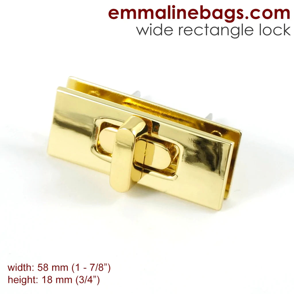 Wide Rectangular Bag Lock