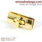 Wide Rectangular Bag Lock