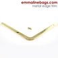 Metal Edge Trim: Style A - Large Pointed (1 per package)