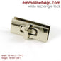 Wide Rectangular Bag Lock