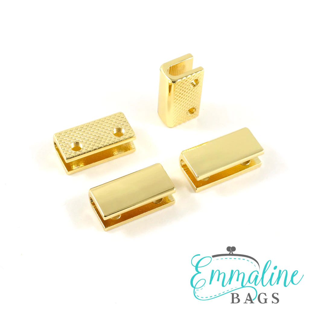 Rectangular Strap End Caps (3/4" wide) (4 Pack)