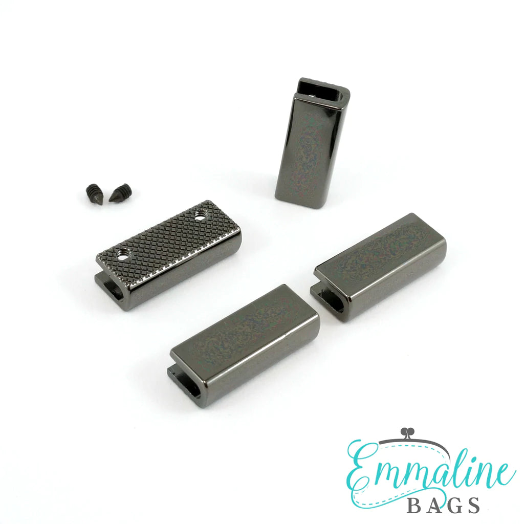 Rectangular Strap End Caps (1" wide) (4 Pack)