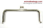 RECTANGULAR PURSE FRAME 8" - NICKEL