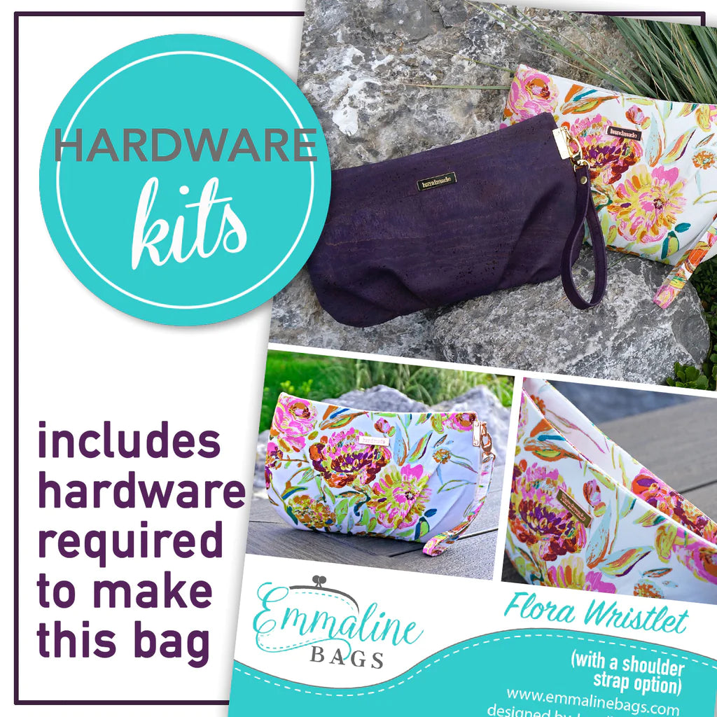 Hardware Kit - Flora Wristlet