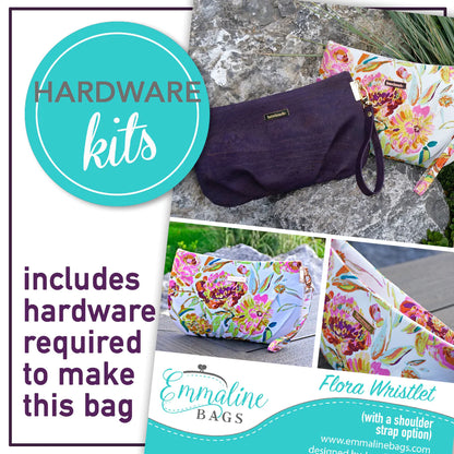 Hardware Kit - Flora Wristlet
